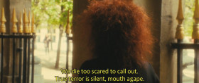 The true terror is silent. Mouth agape.