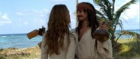 - So that's it, then? That's the secret grand adventure of the infamous Jack Sparrow? You spent three days lying on a beach drinking rum.
- Welcome to the Caribbean, love.
