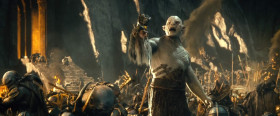 After the dragon took the Lonely Mountain King Thror tried to reclaim the ancient Dwarf kingdom of Moria. But our enemy had got there first. Moria had been taken by legions of Orcs led by the most vile of all their race: Azog the Defiler. The giant Gundabad Orc had sworn to wipe out the line of Durin. He began by beheading the king. Thrain, Thorin's father, was driven mad by grief. He went missing. Taken  prisoner or killed we did not know. We were leaderless. Defeat and death were upon us. That is when I saw him. A young Dwarf prince facing down the pale Orc. He stood alone against this terrible foe. His armor rent wielding nothing but an oaken branch as a shield. Azog the Defiler learned that da that the line of Durin  would not be so easily broken. Our forces rallied wand drove the Orcs back. And our enemy... had been defeated. But there was no feast nor song that night for our dead  were beyond the count of grief.  We few had survived. And I thought to myself then there is one who I could follow. There is one I could call king.

