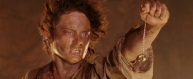 - Frodo!
- I'm here, Sam
- Destroy It! Go on! Now!  Throw It in the fire! What are you waiting for? Just let It go!
- The Ring is mine.
- No! No! Noooo!
