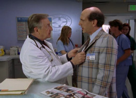 - Hey... That's a nice jacket, Ted. What is it, wool?
- It's a poly-nylon blend do you really like it?
- No. Bathroom's just put of paper towels.
