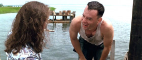 - Hey! Lieutenant Dan, what are you doing here?
- Well, thought I'd try out my sea legs.
- But you ain't got no legs, Lieutenant Dan.
- Yes, I know that.