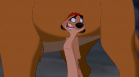 "Aww! We're gonna fight your uncle for this?"
"Yes, Timon. This is my home."
"Oh. Talk about your fixer-upper!"