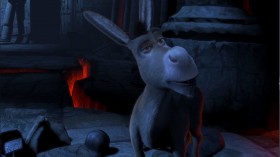- Donkey, two things, okay? Shut... up. Now go over there and see if you can find any stairs.
- Stairs? I thought we was looking for the princess.
- The princess will be up the stairs in the highest room in the tallest tower.
- What makes you think she'll be there?
- I read it in a book once.
- Cool. You handle the dragon. I'll handle the stairs. I'll find those stairs. I'll whip their butt too. Those stairs won't know which way they're going. I'm gonna take drastic steps. Kick it to the kerb. Don't mess with me. I'm the stair master.