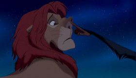 - I think you're a little confused.
- Wrong! I'm not the one who's confused. You don't even know who you are.
- Oh, and I suppose you know.
- Sure do. You're Mufasa's boy.