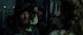 - My apologies, miss.
- Captain Barbossa, I am here to negotiate the cessation of hostilities against Port Royal.
- There were a lot of long words in there, miss. We're nought but humble pirates. What is it that you want?
- I want you to leave and never come back.
- I'm disinclined to acquiesce to your request. Means no.